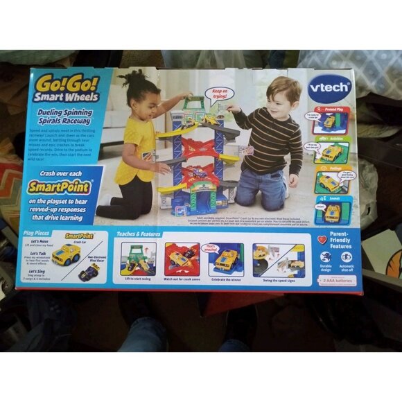 BRAND NEW VTECH GO! GO! SMART WHEELS DUELING SPINNING SPIRALS RACEWAY - Picture 3 of 4
